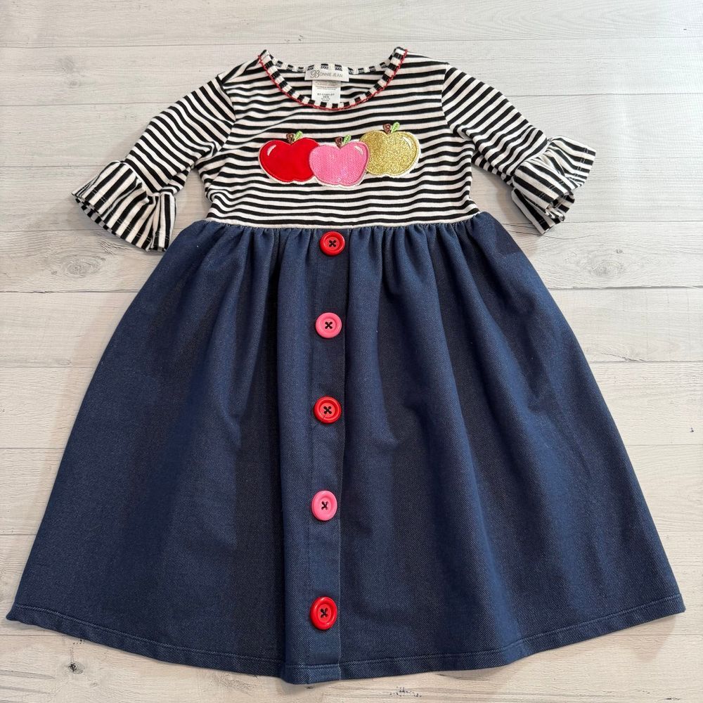 Bonnie‎ Jean girls apple dress 6x